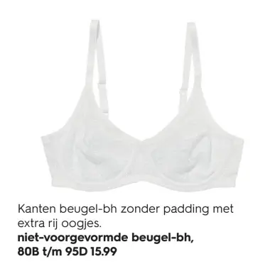 Aanbieding: Kanten beugel-bh