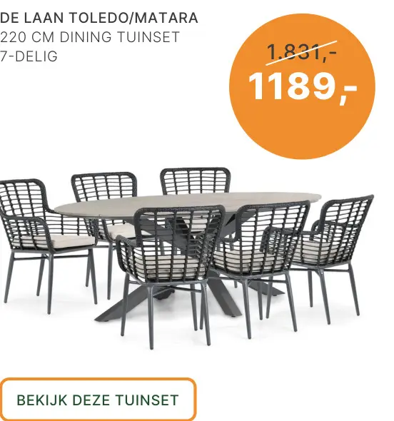 Aanbieding: dining tuinset