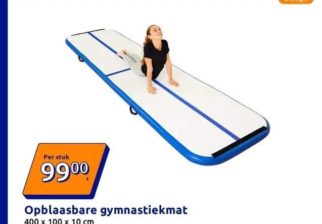 Promotie: Opblaasbare gymnastiekmat
