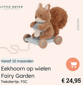 Aanbieding: Eekhoorn op wielen Fairy Garden Trekdiertje