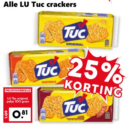 Aanbieding: Alle LU Tuc crackers