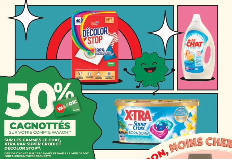 Promotie: Gammes le Chat, Xtra par Super Croix et Décolor Stop