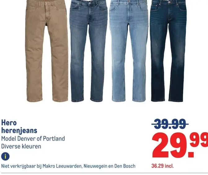 Aanbieding: Hero herenjeans