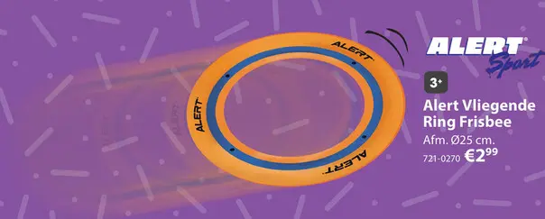 Aanbieding: Alert Sport Frisbee Flying Ring 25cm