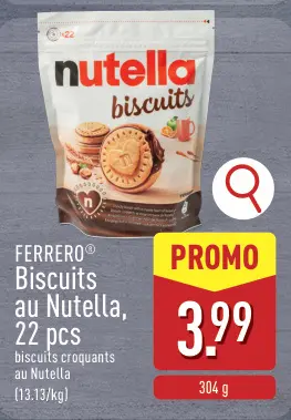 Offre: Biscuits au Nutella