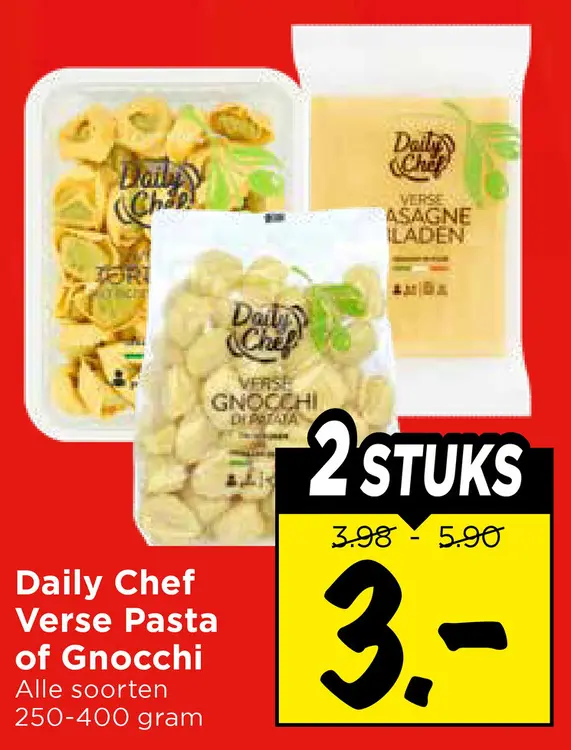 Aanbieding: Verse Pasta of Gnocchi
