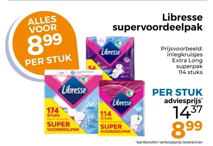 Aanbieding: Libresse supervoordeelpak