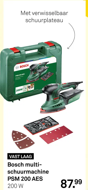 Aanbieding: Bosch multi-schuurmachine PSM 200 AES