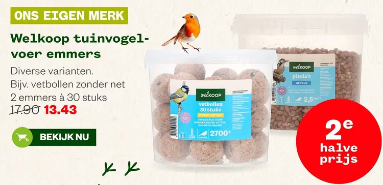 Aanbieding: Tuinvogelvoer emmers