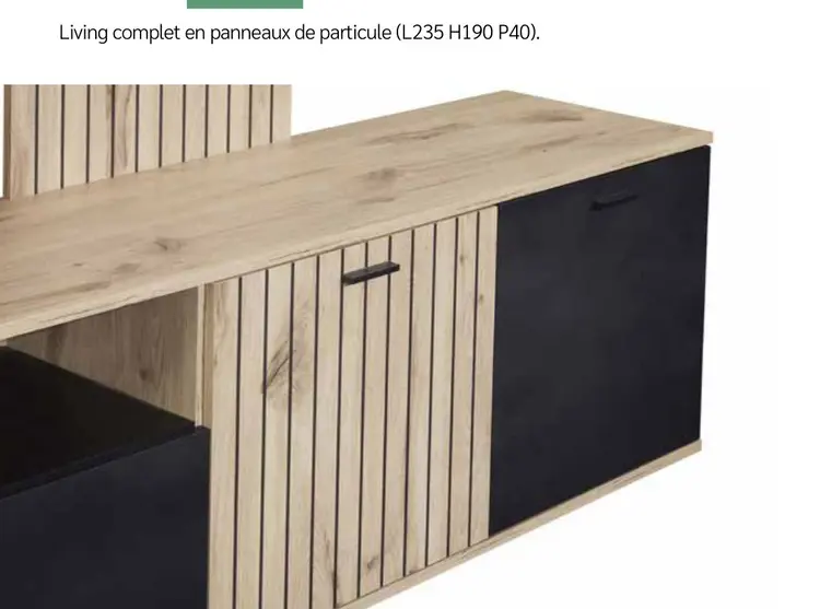 Offre: Living complet en panneaux de particule