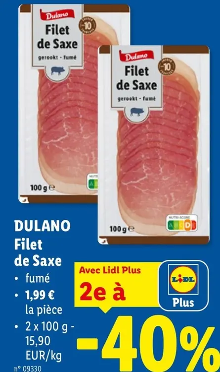 Offre: Filet de Saxe