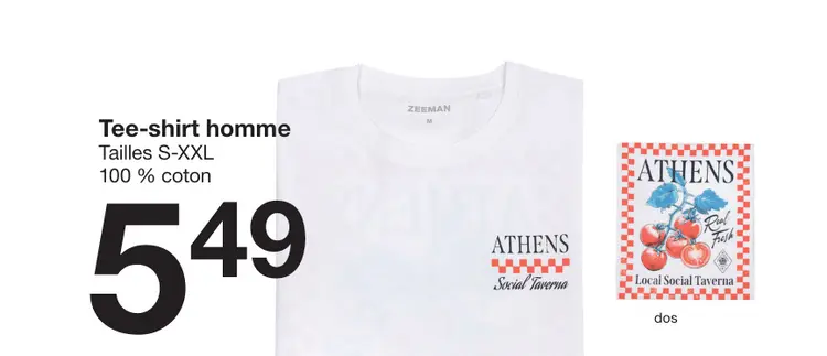 Offre: Tee-shirt homme