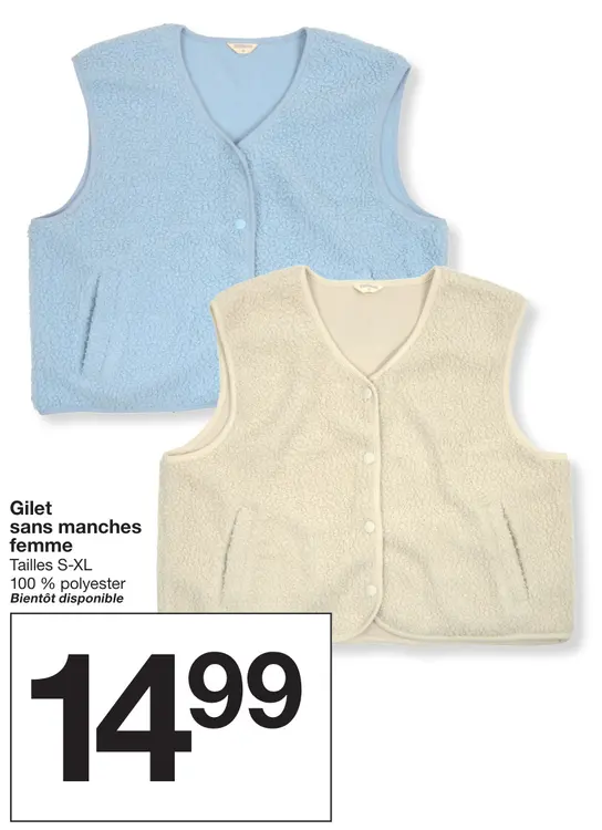 Offre: Gilet sans manches femme