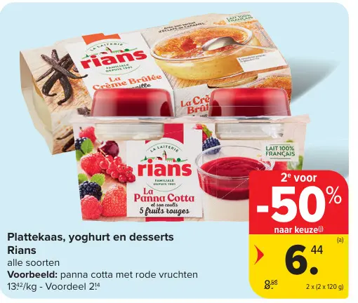 Promotie: Plattekaas, yoghurt en desserts