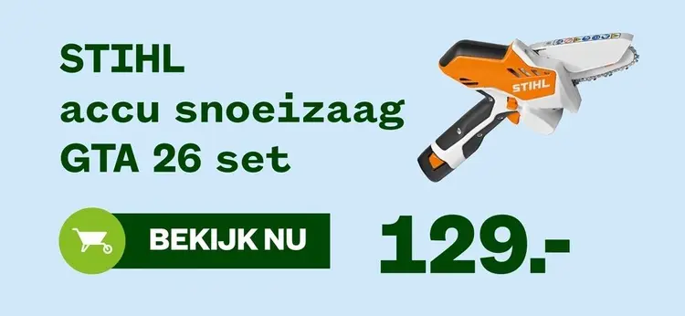 Aanbieding: STIHL accu snoeizaag GTA 26 set / STIHL accu