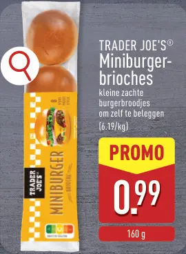 Promotie: Miniburger-brioches