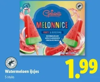 Aanbieding: Watermeloen ijsjes