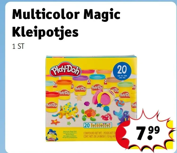 Promotie: Multicolor Magic Kleipotjes