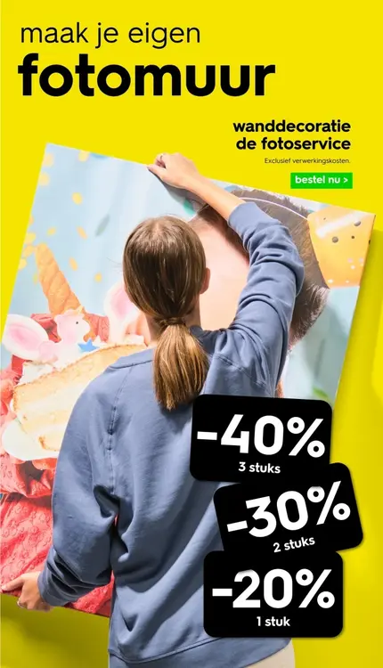 Promotie: Wanddecoratie de fotoservice