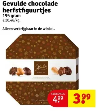 Aanbieding: Gevulde chocolade herfstfiguurtjes