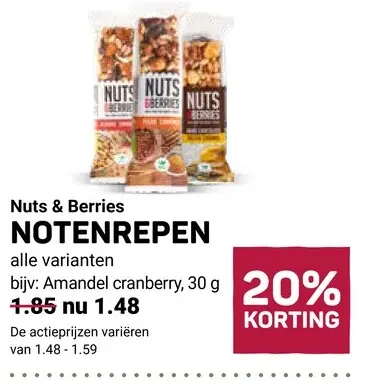 Aanbieding: Notenrepen