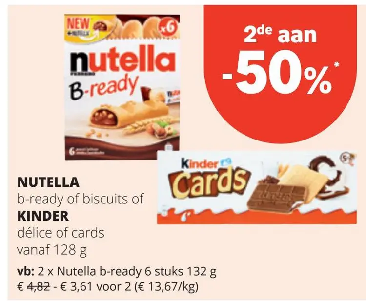 Aanbieding: Nutella of Kinder