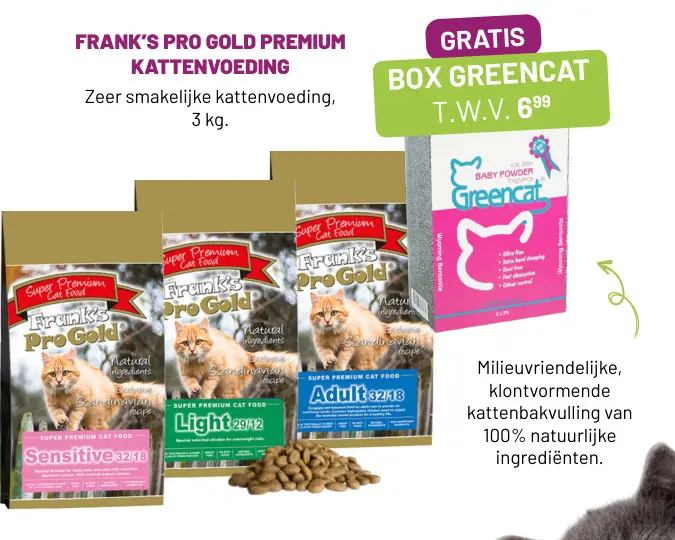 Aanbieding: Frank's pro gold premium kattenvoeding