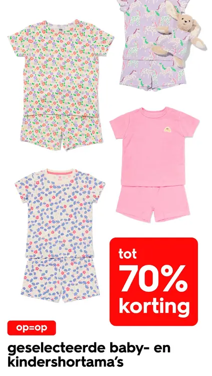 Aanbieding: Geselecteerde baby- en kindershortama's