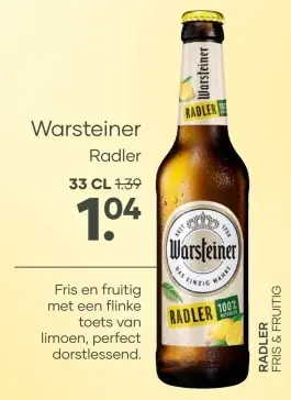 Aanbieding: Warsteiner Radler