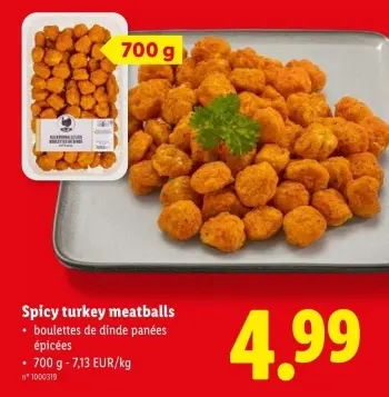 Offre: Spicy turkey meatballs
