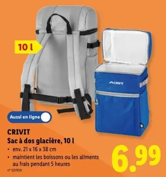 Offre: Sac à dos glacière