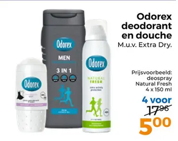 Aanbieding: Odorex deodorant en douche