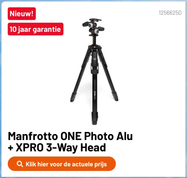 Promotie: ONE Photo Alu + XPRO 3-Way Head