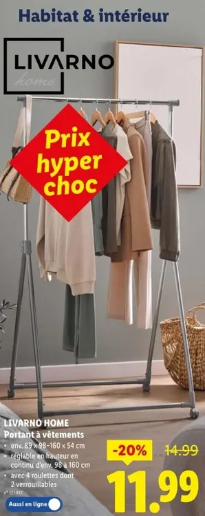 Offre: Portant à vêtements