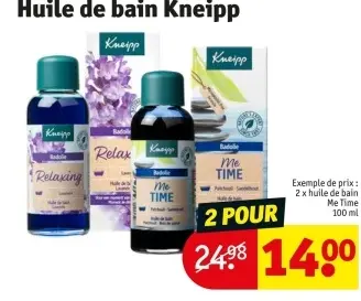 Offre: Huile de bain Kneipp