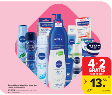 Aanbieding: Gamma Nivea, Nivea Men, Nivea Sun, Labello en