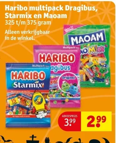 Aanbieding: Multipack Dragibus, Starmix en Maoam