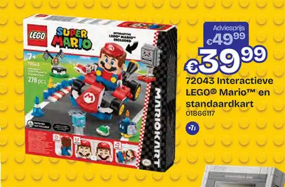 Promotie: 72043 LEGO Super Mario: Mario Kart - Interactieve en standaardkart