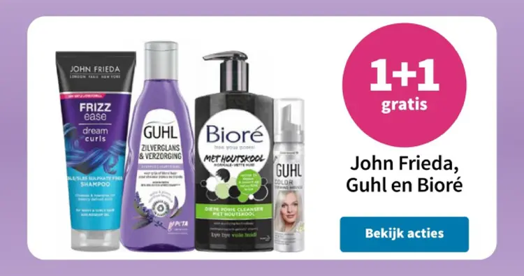Aanbieding: John Frieda, Guhl en Bioré