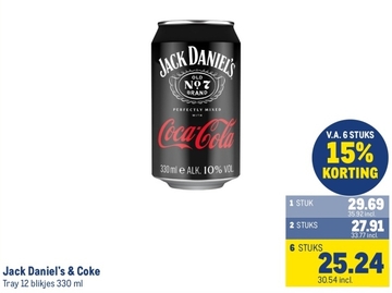 Aanbieding: Jack Daniel's & Coke