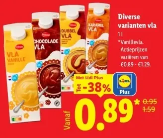 Aanbieding: Diverse varianten vla