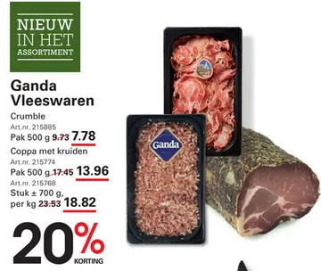 Aanbieding: Ganda Vleeswaren