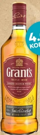 Aanbieding: Grant's Triple Wood Blended Scotch Whisky