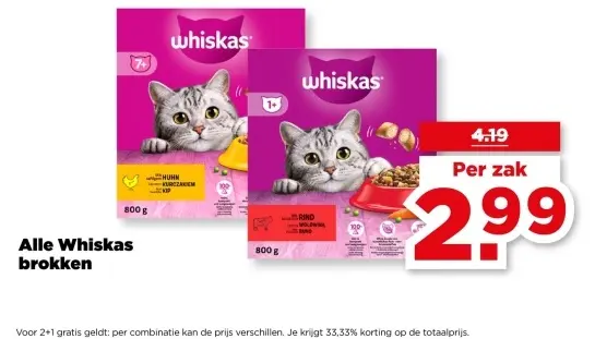 Aanbieding: Whiskas brokken