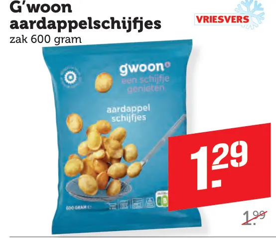 Aanbieding: aardappelschijfjes