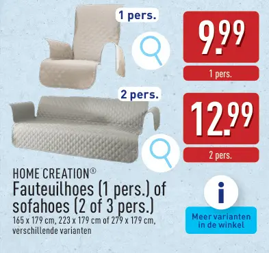 Promotie: Fauteuilhoes of sofahoes