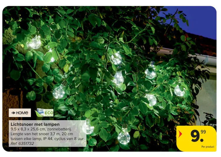 Promotie: Lichtsnoer met lampen