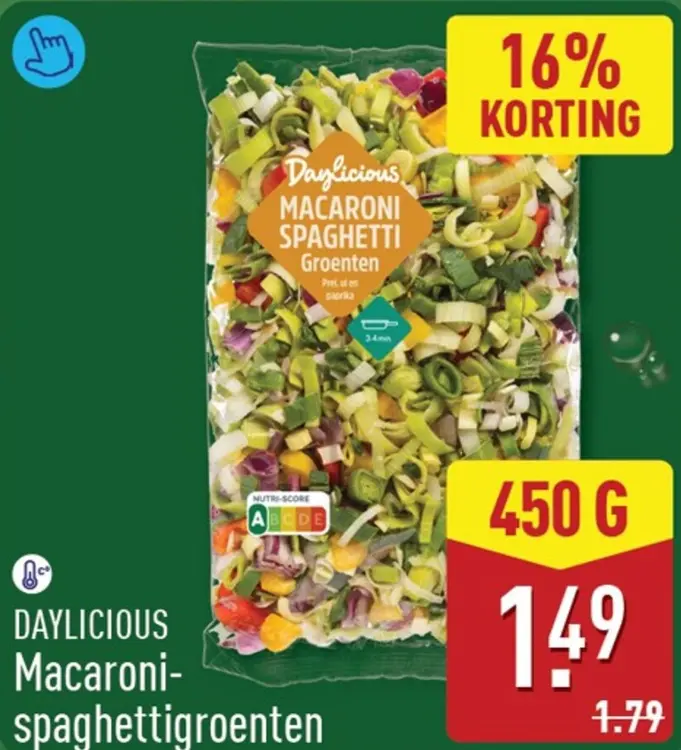 Aanbieding: Macaroni-spaghettigroenten
