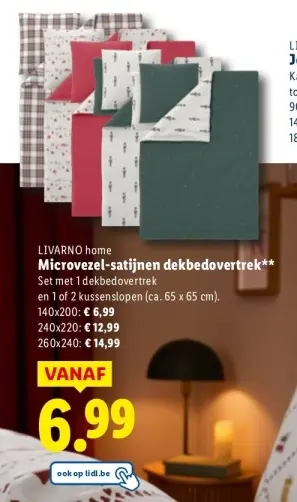 Aanbieding: Microvezel-satijnen dekbedovertrek