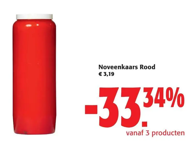 Aanbieding: Noveenkaars Rood